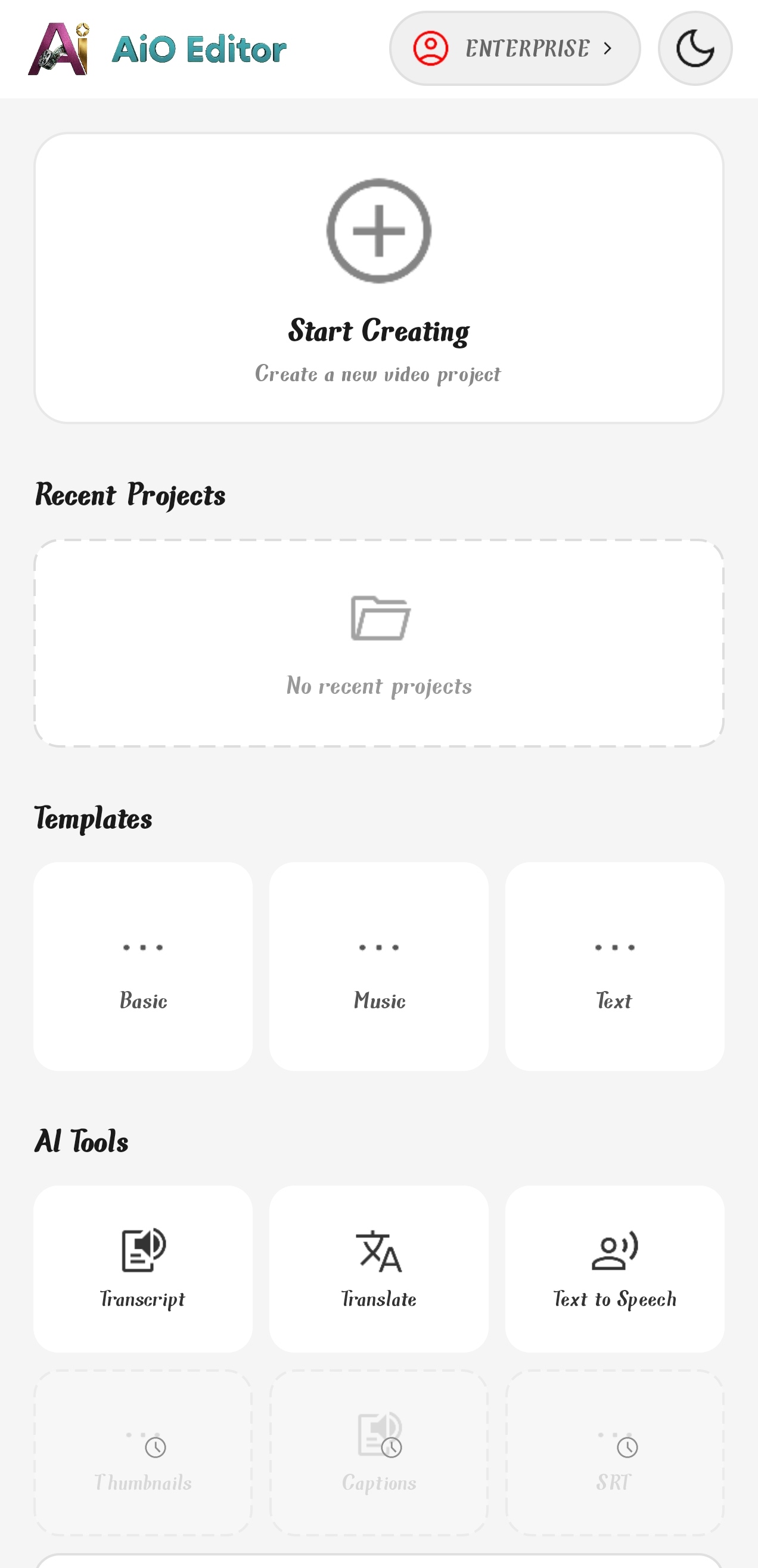 Home Screen